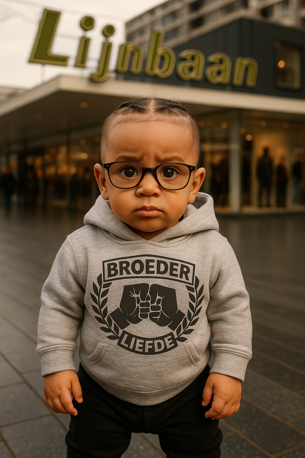 AI Baby concept - Rotterdam Lijnbaan - Gena Design project door Genairo Theis | webdesign Zwolle & AI video
