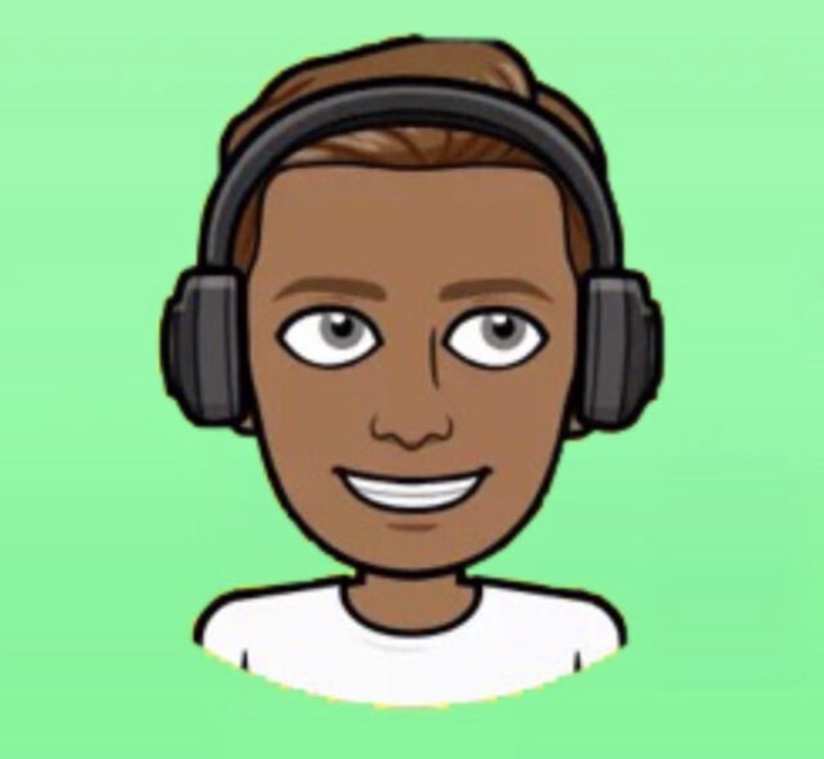 Logo - bitmoji met koptelefoon - Gena Design project door Genairo Theis | webdesign Zwolle & AI video